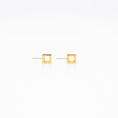 Cage d'H Earrings Red Gold