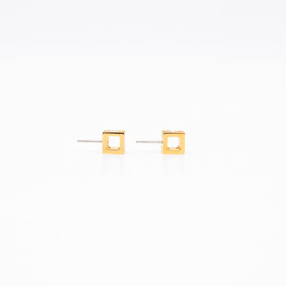 Cage d'H Earrings Red Gold