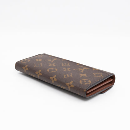 Sarah Wallet Monogram Brown