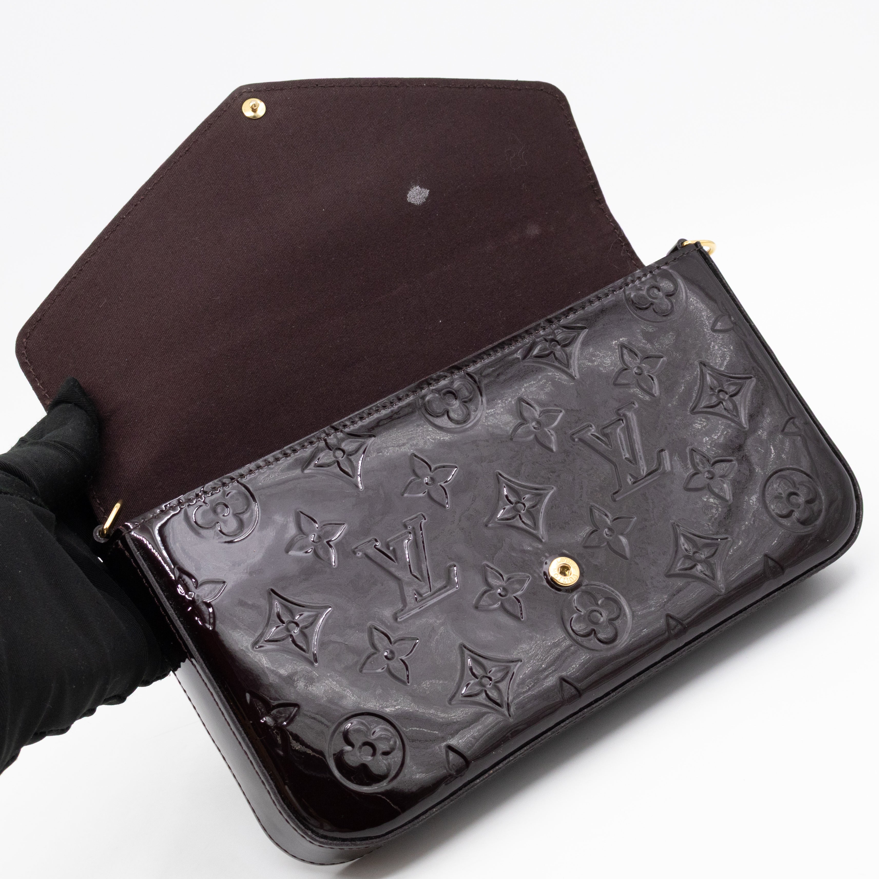 Pochette Felicie Vernis Amarante