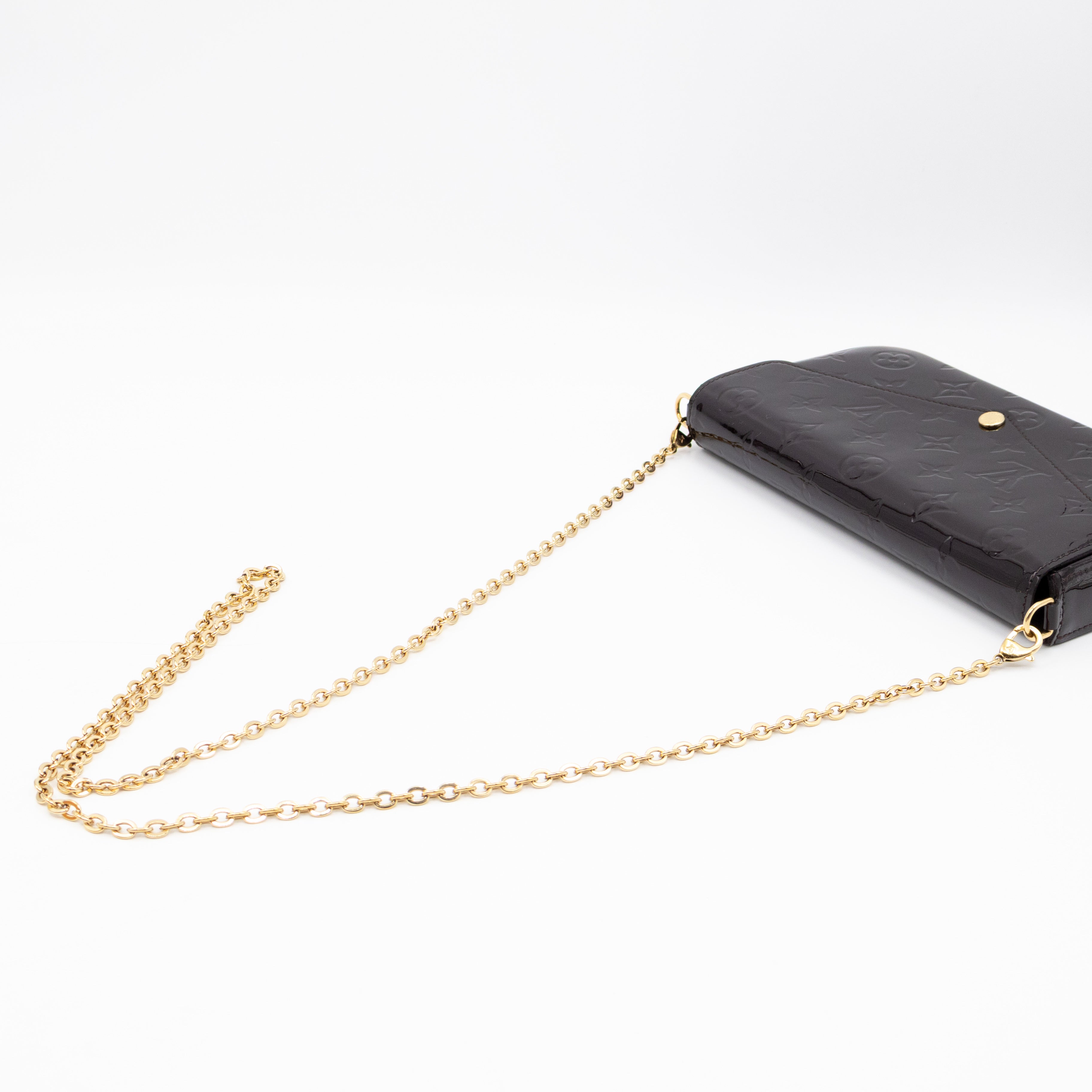 Pochette Felicie Vernis Amarante