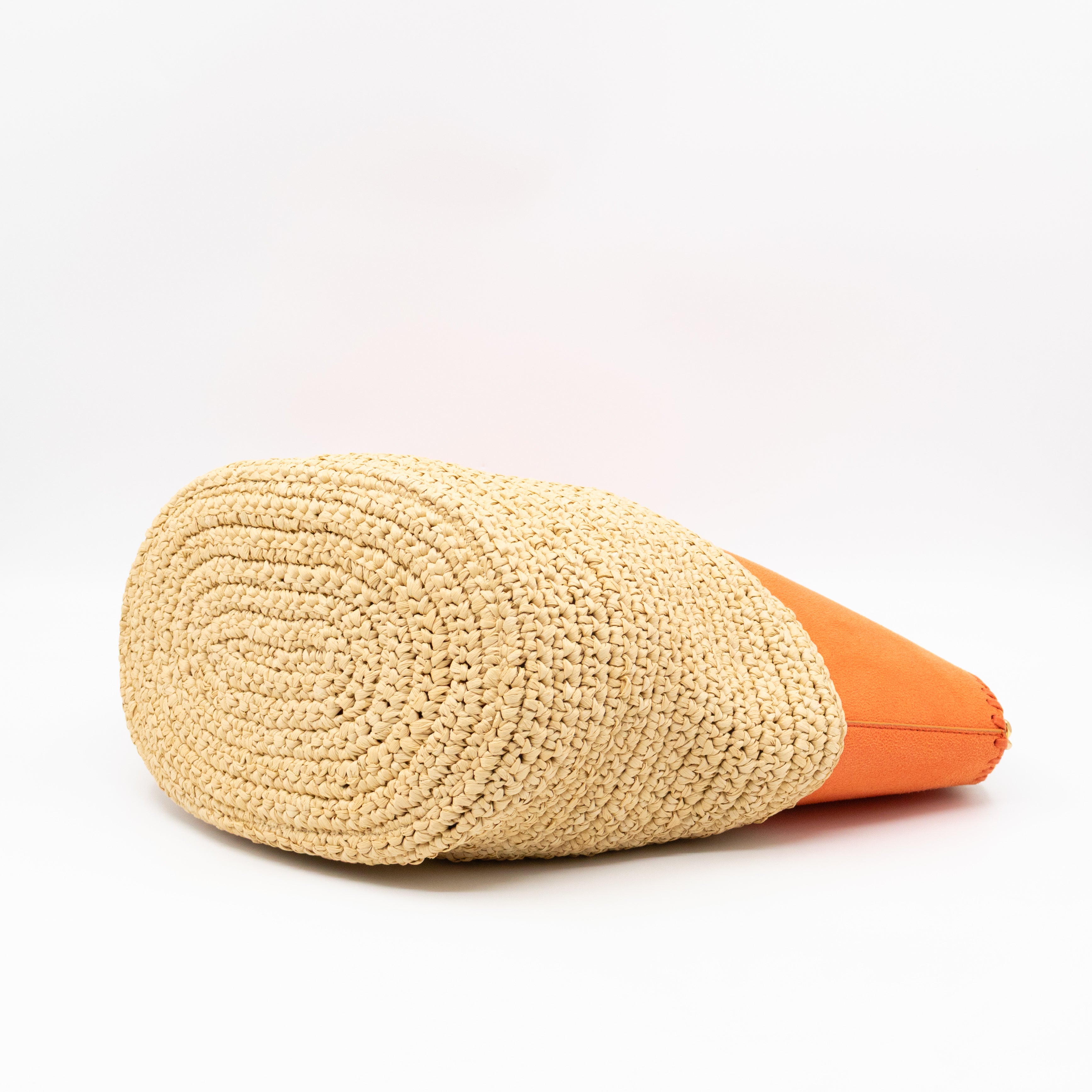 Falabella Raffia Large Tote Orange