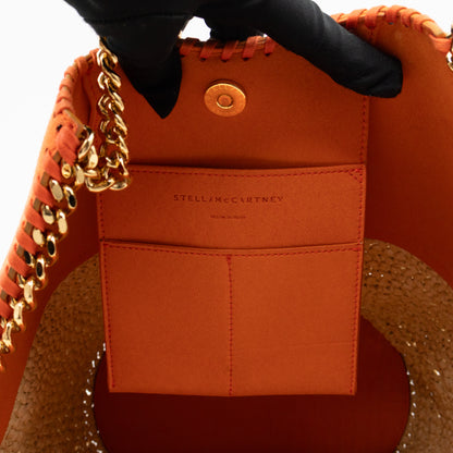 Falabella Raffia Large Tote Orange
