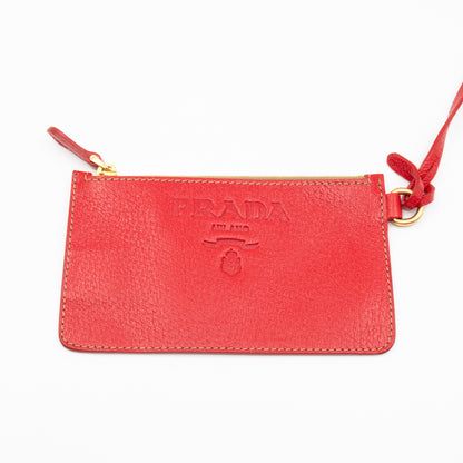 Plex Stampato Tote Red & Clear Vinyl