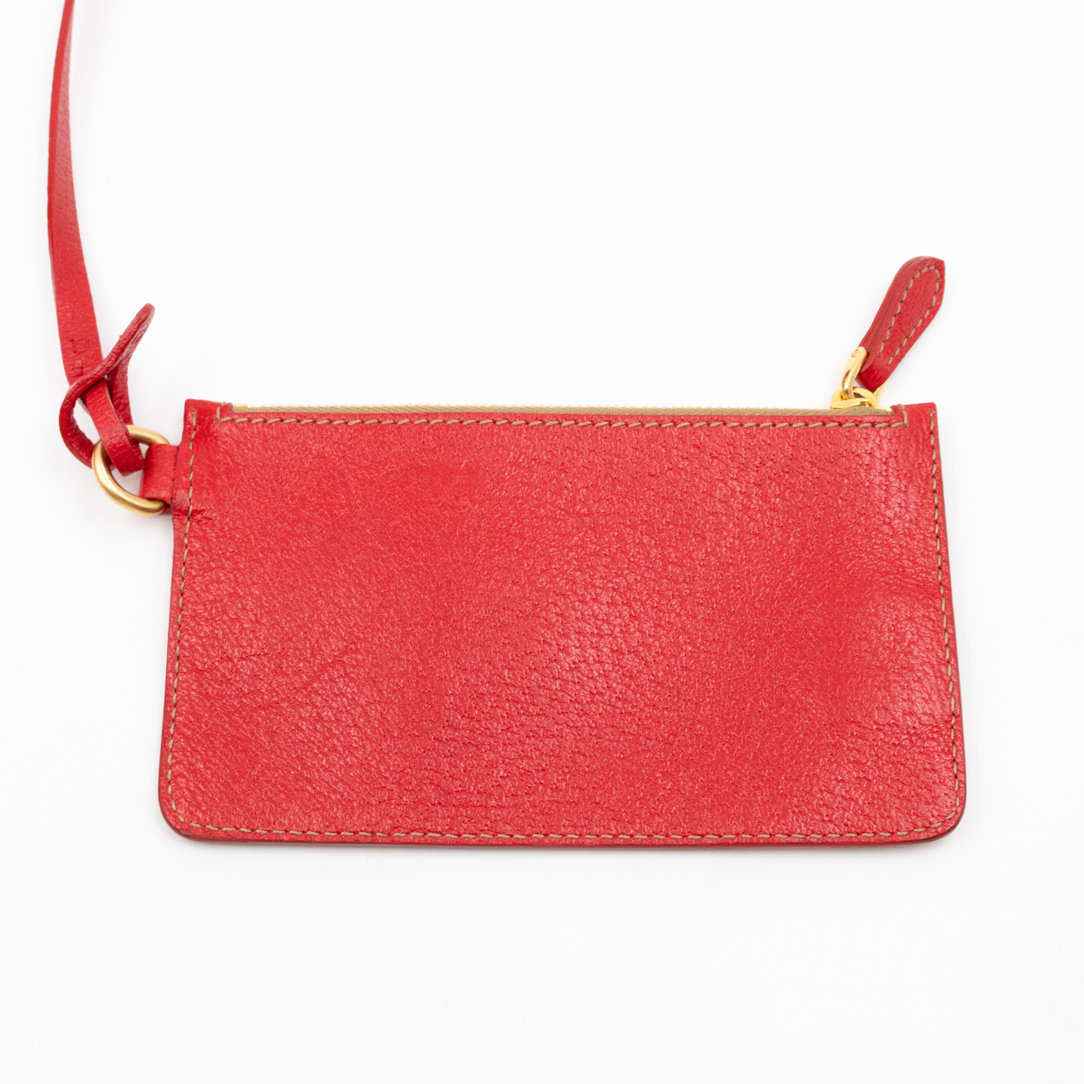 Plex Stampato Tote Red & Clear Vinyl
