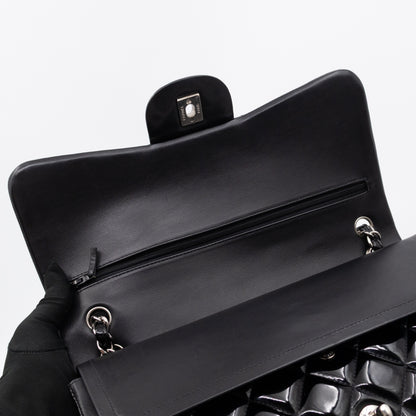 Classic Double Flap Jumbo Black Patent Leather