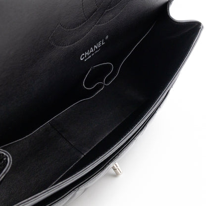 Classic Double Flap Jumbo Black Patent Leather