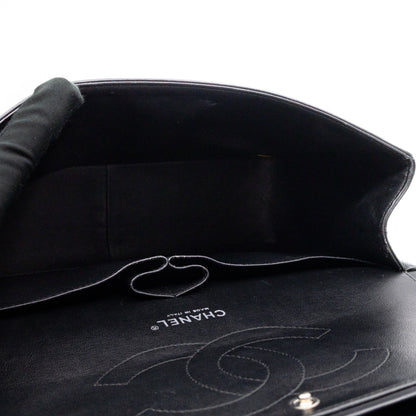 Classic Double Flap Jumbo Black Patent Leather