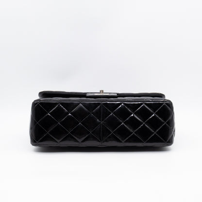 Classic Double Flap Jumbo Black Patent Leather