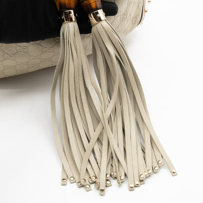 Indy Top Handle Guccissima Ivory Leather