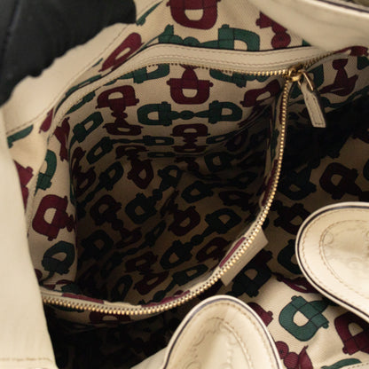 Indy Top Handle Guccissima Ivory Leather