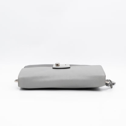 Sound Lock Shoulder Bag Marmo Soft Saffiano Leather
