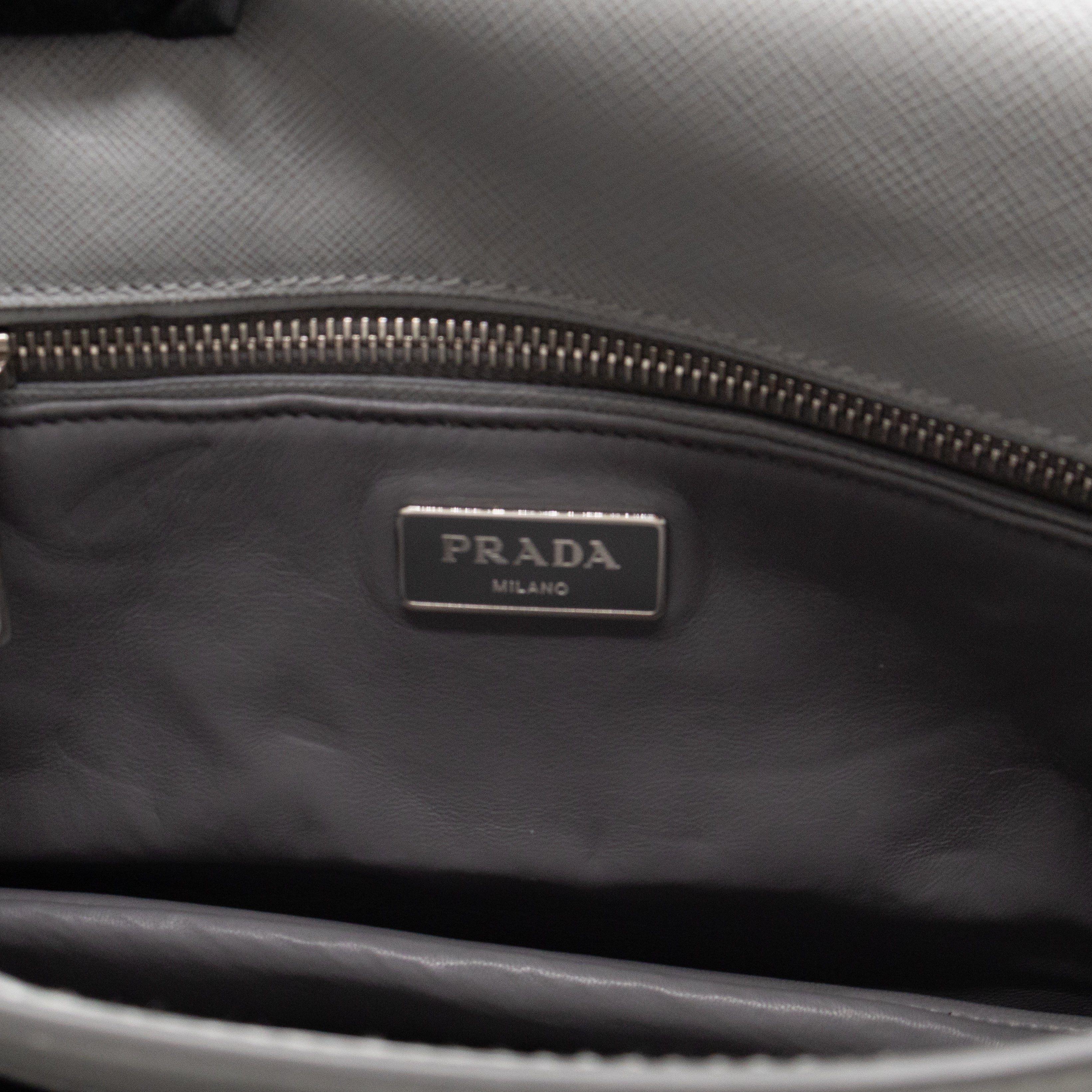 Sound Lock Shoulder Bag Marmo Soft Saffiano Leather