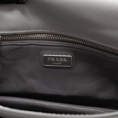 Sound Lock Shoulder Bag Marmo Soft Saffiano Leather
