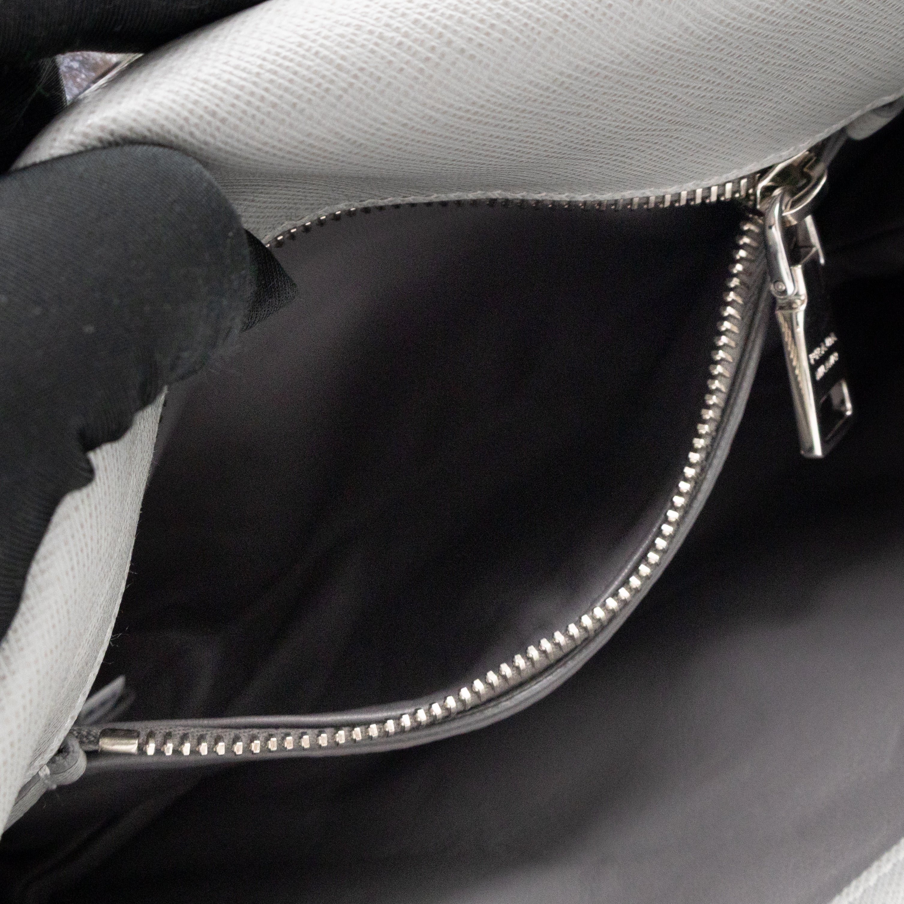 Sound Lock Shoulder Bag Marmo Soft Saffiano Leather