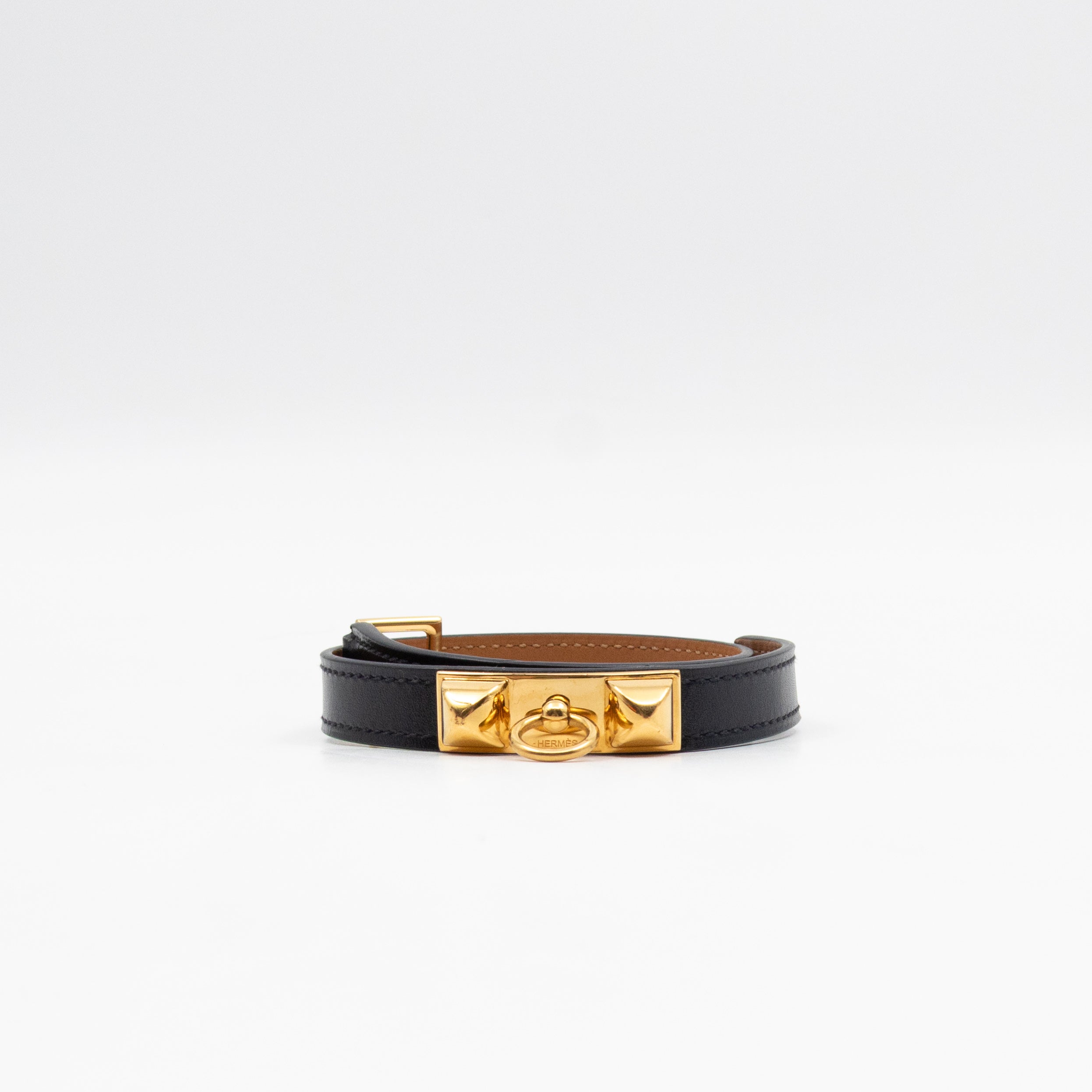 Rivale Double Tour Bracelet Black Leather