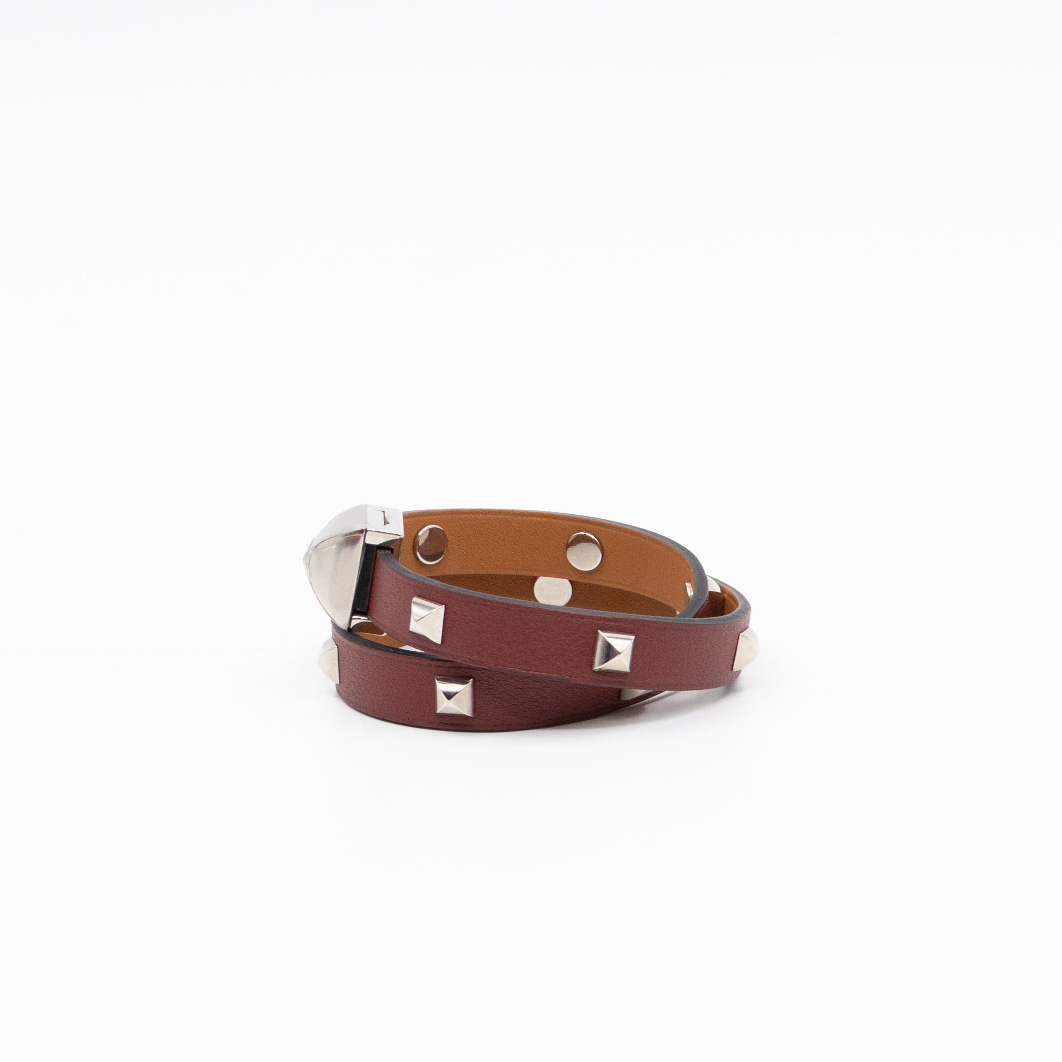 Medor Infini Cloute Double Tour Bracelet Bordeaux Leather