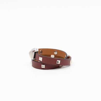 Medor Infini Cloute Double Tour Bracelet Bordeaux Leather