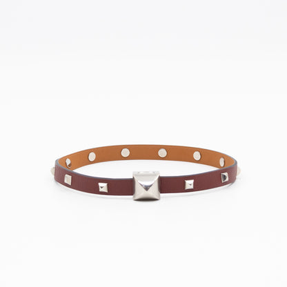 Medor Infini Cloute Double Tour Bracelet Bordeaux Leather