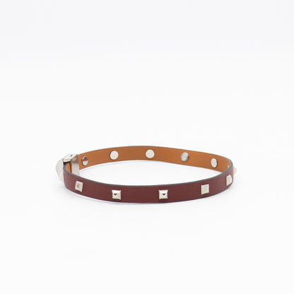Medor Infini Cloute Double Tour Bracelet Bordeaux Leather