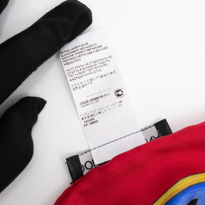 Silk Scarf 90 Polka Dots Black White Red