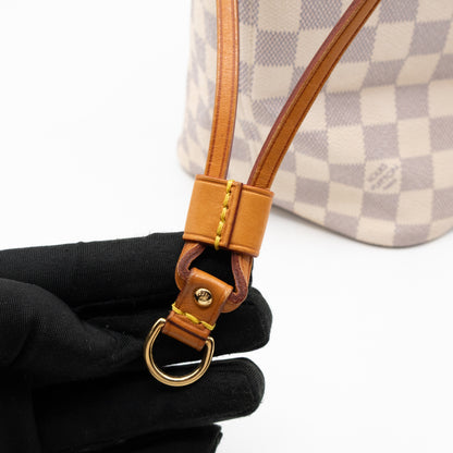 Neverfull MM with Pochette Damier Azur
