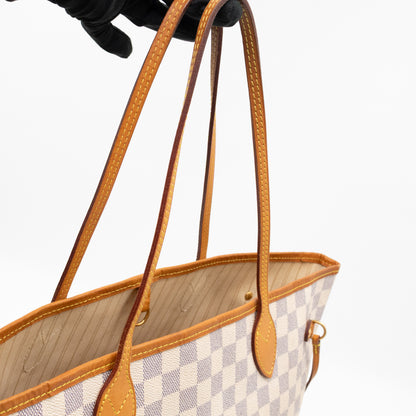 Neverfull MM with Pochette Damier Azur