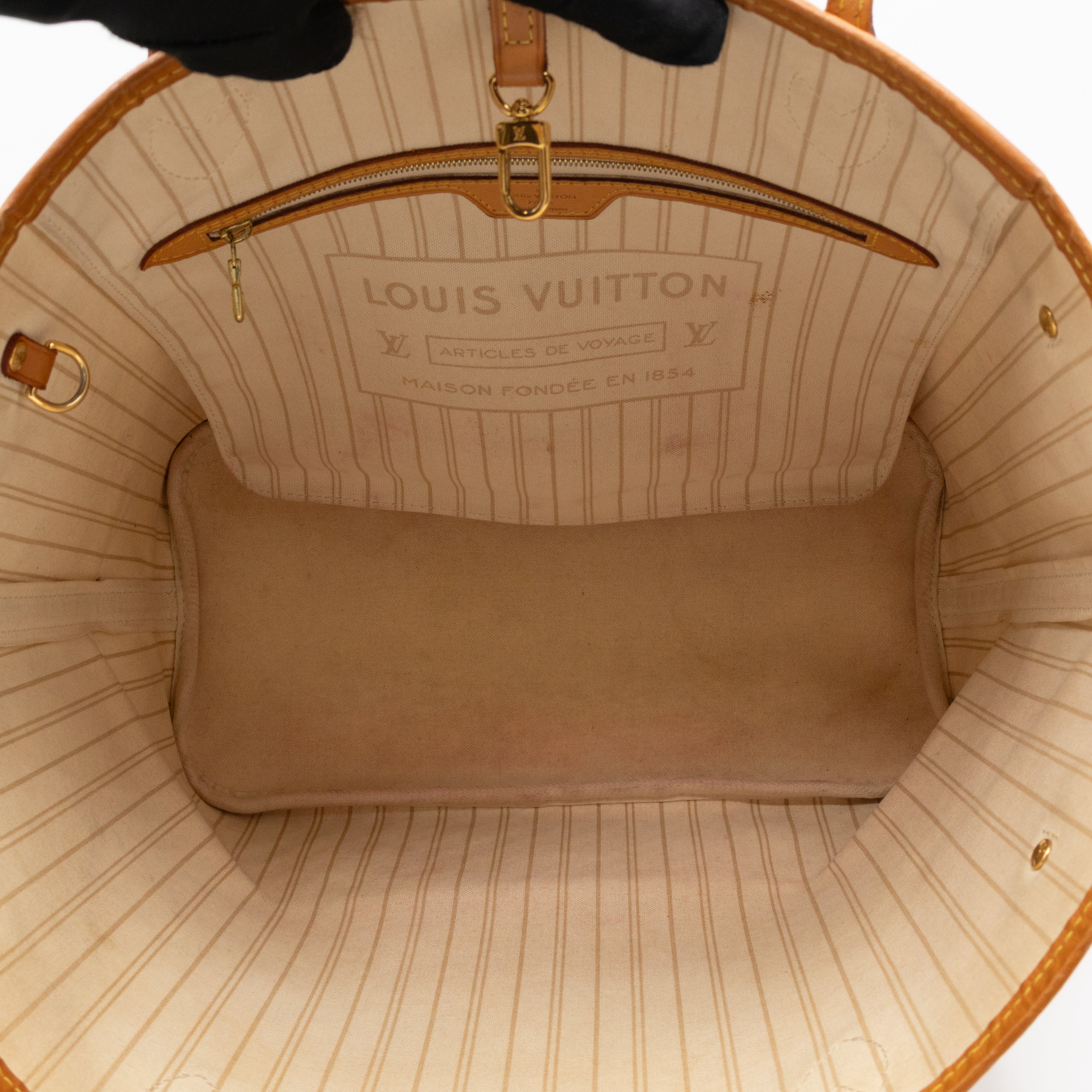 Neverfull MM with Pochette Damier Azur