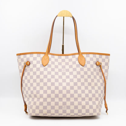 Neverfull MM with Pochette Damier Azur