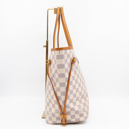 Neverfull MM with Pochette Damier Azur