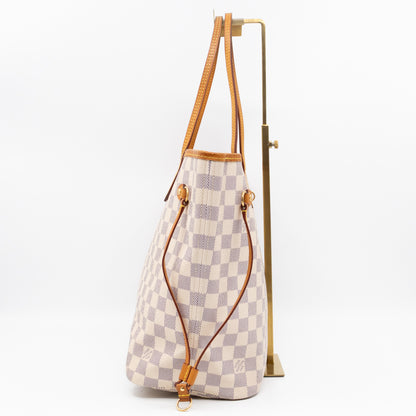 Neverfull MM with Pochette Damier Azur