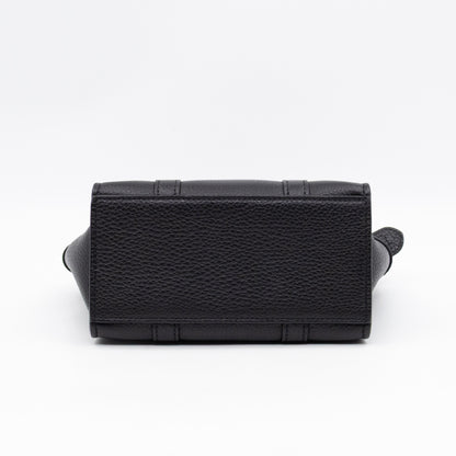 Micro Zipped Bayswater Black Leather