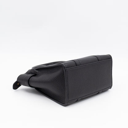 Micro Zipped Bayswater Black Leather
