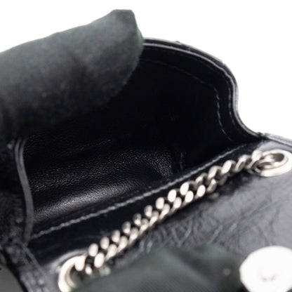 Niki Airpod Case Black Crinkled Leather