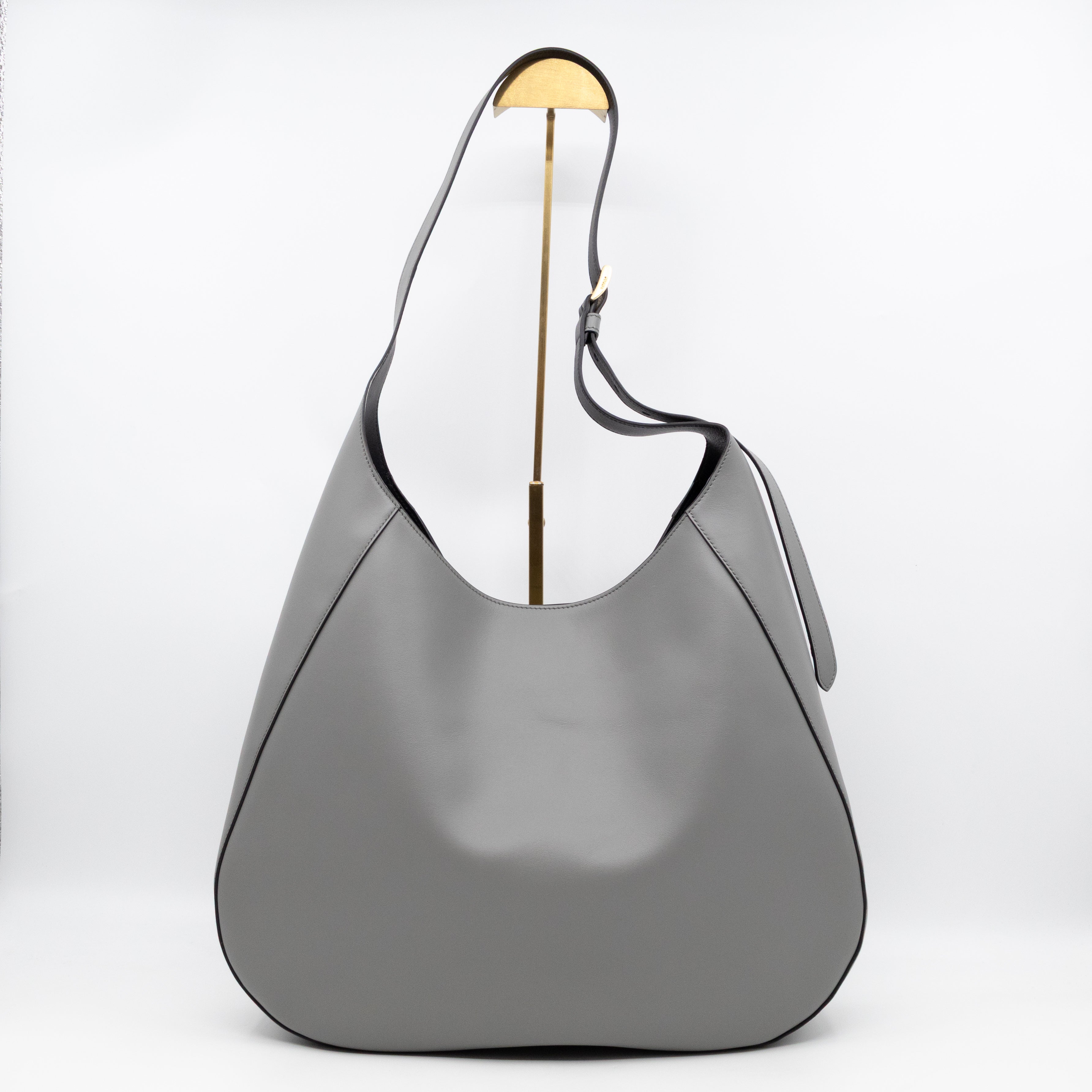 City Large Hobo Bag Ardesia Smooth Leather