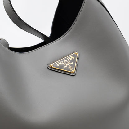 City Large Hobo Bag Ardesia Smooth Leather