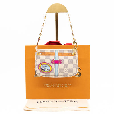 Mini Pochette Accessoires Damier Azur Summer Trunks Puerto Banus