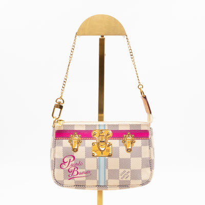 Mini Pochette Accessoires Damier Azur Summer Trunks Puerto Banus