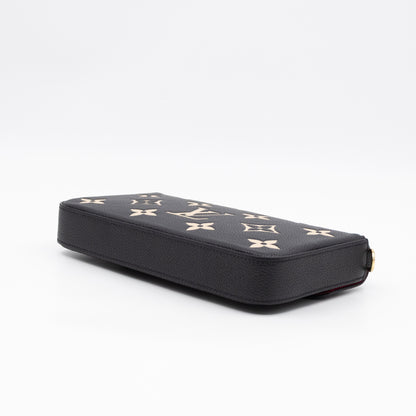 Pochette Felicie Monogram Empreinte Bicolor Black & Beige