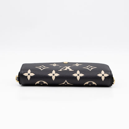 Pochette Felicie Monogram Empreinte Bicolor Black & Beige