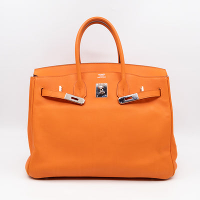 Birkin 35 Hermès Orange Swift Leather