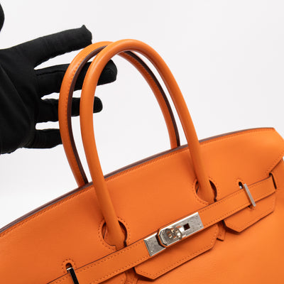 Birkin 35 Hermès Orange Swift Leather