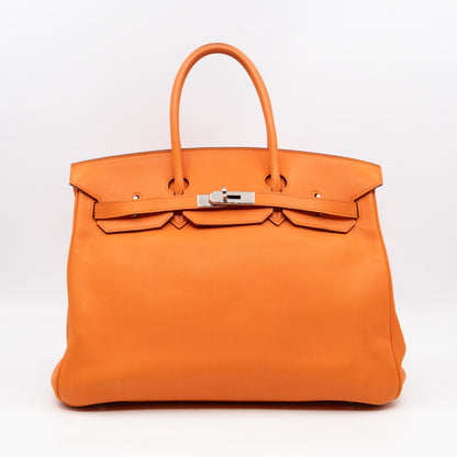 Birkin 35 Hermès Orange Swift Leather