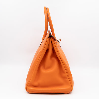 Birkin 35 Hermès Orange Swift Leather