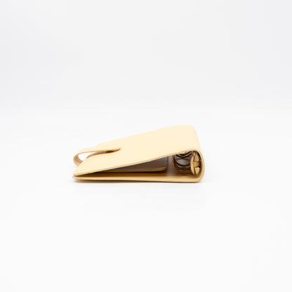 Medium Ring Agenda Cover Vanilla Epi Leather