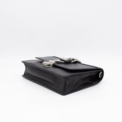 Elektra Studded Small Crossbody Bag Black Leather