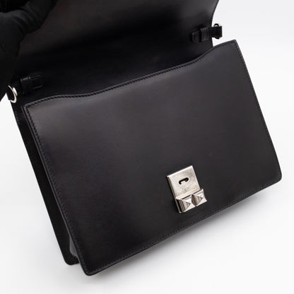 Elektra Studded Small Crossbody Bag Black Leather
