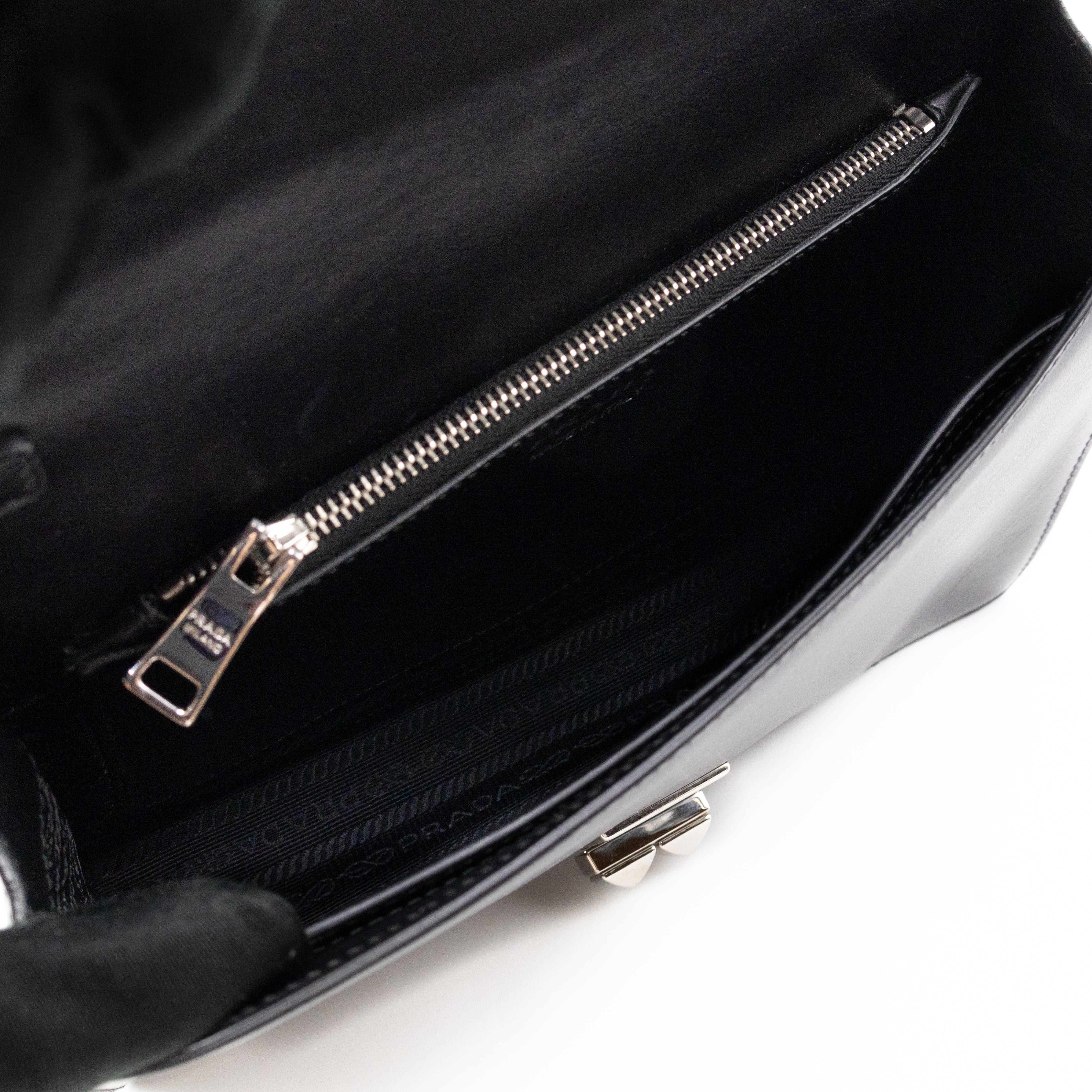 Elektra Studded Small Crossbody Bag Black Leather