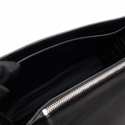 Elektra Studded Small Crossbody Bag Black Leather