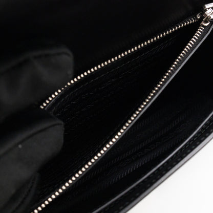 Elektra Studded Small Crossbody Bag Black Leather